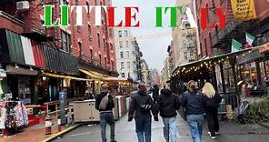 NEW YORK CITY WALKING TOUR [4K] - Little Italy 🇮🇹 - Manhattan Walking Tour 4K