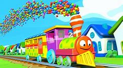 Train Paint Fun: Learn Colors Creatively - Panda Bo Finger Family & Nursery Rhymes for Kids