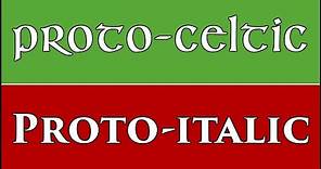 Proto-Celtic vs Proto-Italic language (Italo-Celtic?)