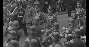 Reichspräsident Paul von Hindenburg besichtigt das Wachregiment Berlin, 06.10.1932