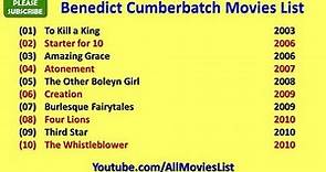 Benedict Cumberbatch Movies List