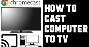 How To Cast Computer to TV Chromecast - How To Cast Your PC To Chromecast - Screen Mirror Windows 10