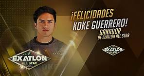 Koke Guerrero es campeón de Exatlón All Star del 1 de mayo del 2022. | Exatlón All Star