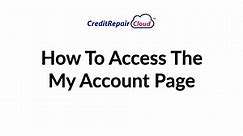 How to Access The My Account Page - QV