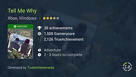 Tell Me Why Achievements
