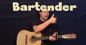 Bartender (Lady Antebellum) Easy Guitar Lesson How to Play Tutorial - SOLO Tab