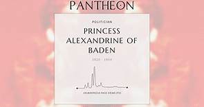 Princess Alexandrine of Baden Biography - Duchess consort of Saxe-Coburg and Gotha