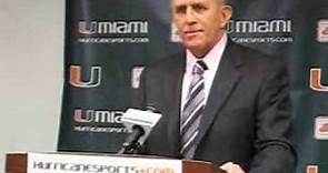 Larry Coker 2006 Press Conference When Fired by Miami