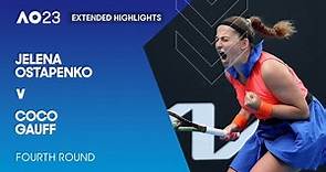 Jelena Ostapenko v Coco Gauff Extended Highlights | Australian Open 2023 Fourth Round