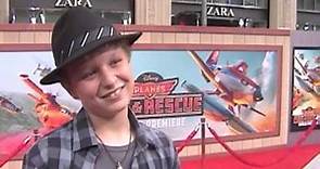 Riley Thomas Stewart at the Premiere of Planes: Fire and Rescue