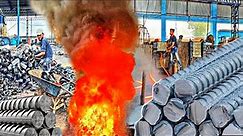 How Iron Rods are made in Factory | Mass Production of TMT bars lManufacturing Process of Steel Bars