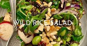Wild rice salad - vegan recipe - healthy food