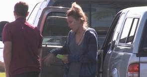 ON CAMERA: Moment Paul Walker's girlfriend arrives at family home