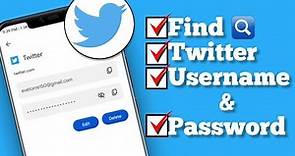 How to find Twitter username and password || recover your twitter username and password (2023)