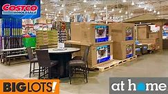 COSTCO AT HOME BIG LOTS PATIO FURNITURE GAZEBOS ARMCHAIRS SHOP WITH ME SHOPPING STORE WALK THROUGH