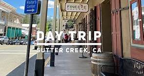 Walking around historic town. Sutter Creek, California.