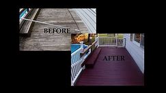 How to Stain your Deck (solid Stain) BEHR Bordeaux SC-106