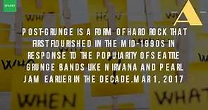 What Is A Post Grunge Band?