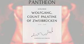 Wolfgang, Count Palatine of Zweibrücken Biography - Count (1526–1569)