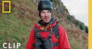 Benedict Cumberbatch solo rappels down a cliff | Running Wild with Bear Grylls