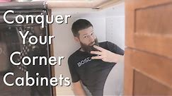 3 Simple Tips to Maximize Your Corner Cabinets. Magic Corners, Super Susans, Innovative Shelving.