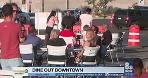 Las Vegans take advantage of new outdoor seating near downtown restaurants