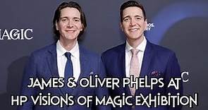 James and Oliver Phelps interview at HP Visions of Magic Exhibition