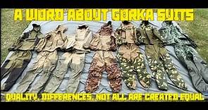 A Word about Russian Gorka Suits - Quality, Differences, Not all created equal