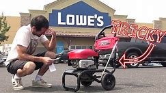 PRESSURE WASHER RETURN SCAM AT LOWES!!