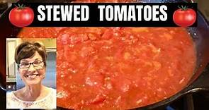 How to make STEWED TOMATOES! No can, NO PROBLEM! Quick and Easy Tomatoes!