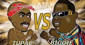 Tupac vs. Biggie Fight (HHB) Celebrity Deathmatch Cartoon