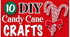 10 EASY Candy Cane Crafts! 🎄 CHRISTMAS DIY | Dollar Tree DIY
