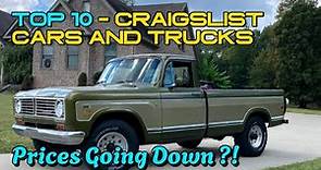 BUDGET-FRIENDLY CLASSICS: TOP 10 Craigslist Cars and Trucks For Sale By Owner