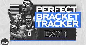 2021 Perfect Bracket Tracker for NCAA Tournament, Day 1