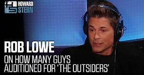 Rob Lowe on Auditioning for ‘The Outsiders’ (2014)