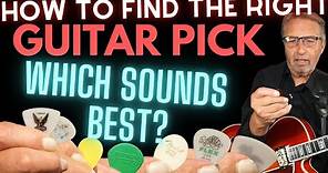 How To Find The Right Guitar Pick | More Than 10 Picks Compared!! | Which One Sounds Best?? |