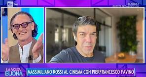 Massimiliano Rossi al cinema con Pierfrancesco Favino - La Volta Buona 02/11/2023