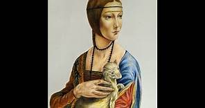 Clase de lápices de colores "La dama del armiño" (Cecilia Gallerani) de Leonardo Da Vinci