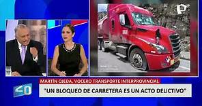 Martín Ojeda: "Minería ilegal, contrabando y transporte informal estarían detrás de bloqueos"