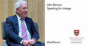 John Bercow: Speaking for change