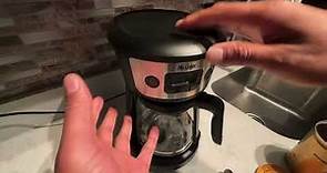 Mr. Coffee coffee Maker - How to Use
