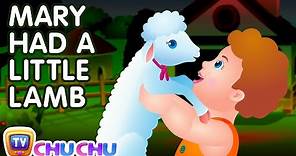 Mary Had A Little Lamb Nursery Rhyme With Lyrics - Cartoon Animation Rhymes & Songs for Children