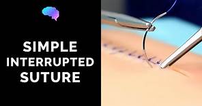 Simple interrupted suture (wound suturing) - OSCE Guide | UKMLA | CPSA