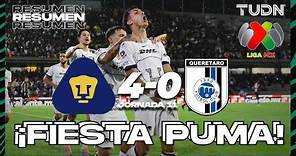 Resumen y goles | Pumas 4-0 Querétaro | AP2023-J11 | Liga Mx | TUDN