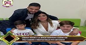 Lorenzo Insigne e la moglie Genoveffa Darone con figli Carmine e Christian nelle foto Instagram
