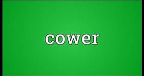 Cower Meaning
