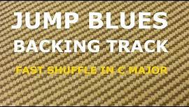 Jump Blues Backing Track - Fast shuffle/ swing blues in C major