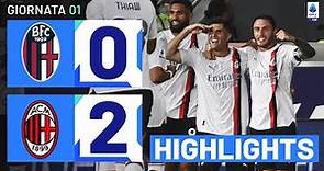 Bologna-Milan 0-2 | Pulisic in gol al debutto: Gol & Highlights | Serie A TIM 2023/24