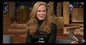 Jimmy Fallon y Nicole Kidman divertida entrevista (practica con subtitulos en ingles y español)