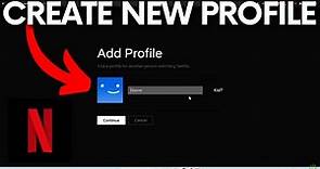 How to Create Profiles on Netflix - Set New Profile #netflix